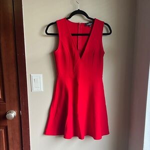 Lulu's Vibrant Red Mini Dress